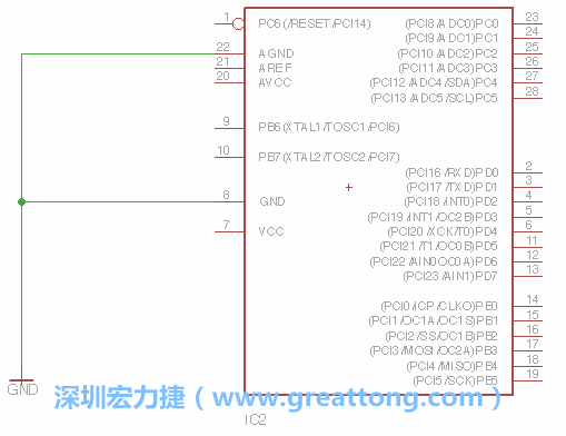 排針的用途是連接微控制器的輸出和輸入，它提供了一個(gè)平臺給焊線和針腳。